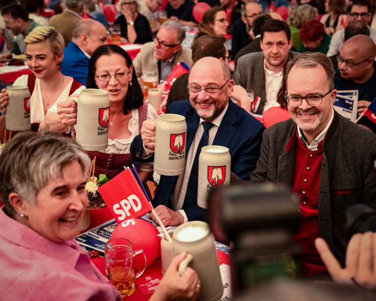 Martin Schulz im Festzelt Trudering 1